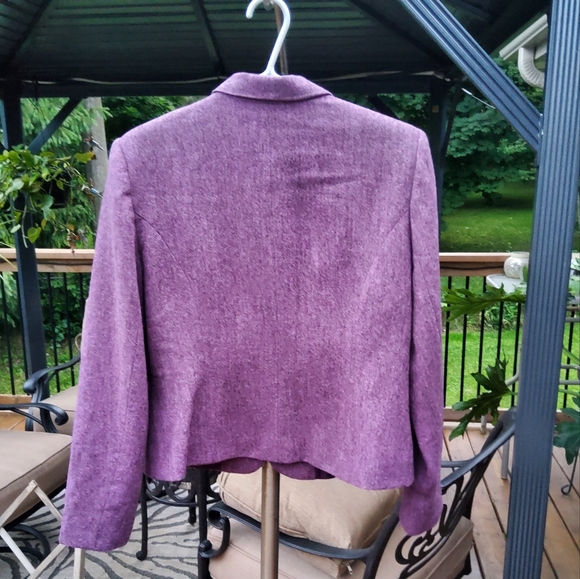 J. Michaels Purple Wool 💜  Blazer - Picture 6 of 7